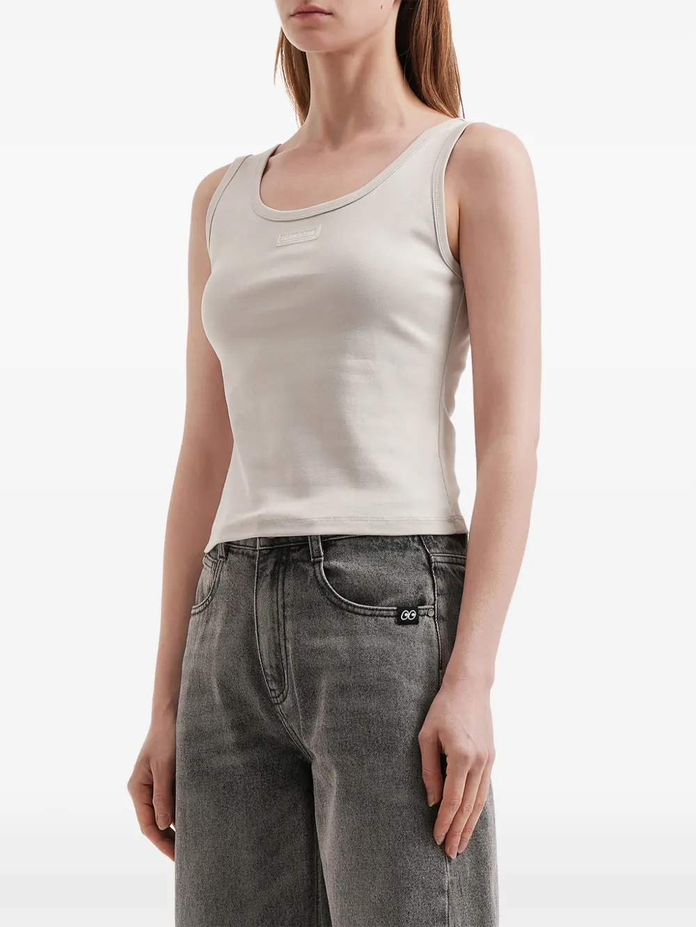  Mini Cream Logo-patch Top - Neutrals 