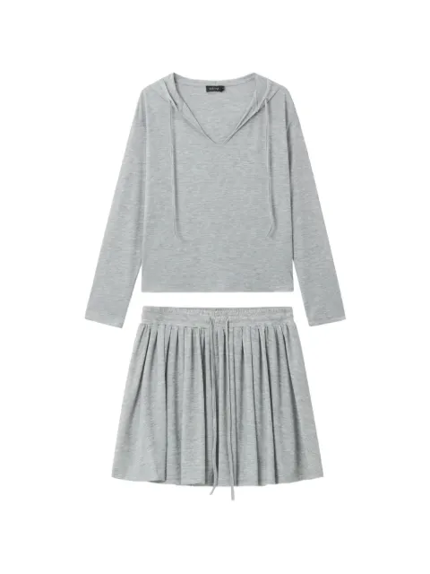 tout a coup — fine-ribbed skirt (set of two)