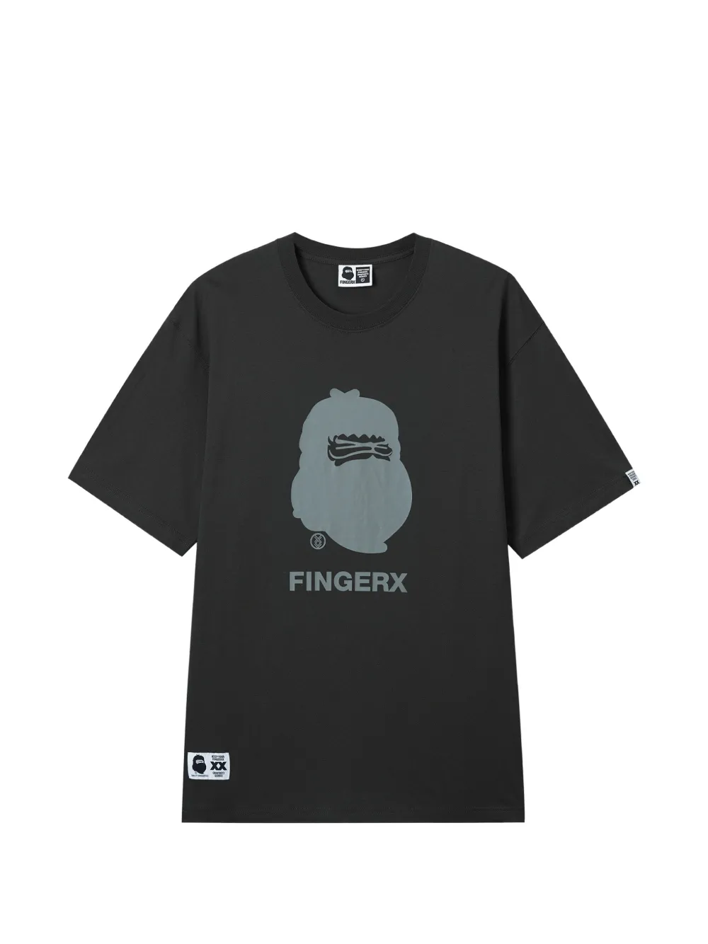 FINGERCROXX футболка с графичным принтом | серый