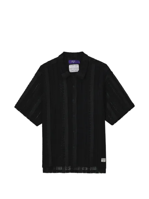 aftermaths buttoned openwork shirt
