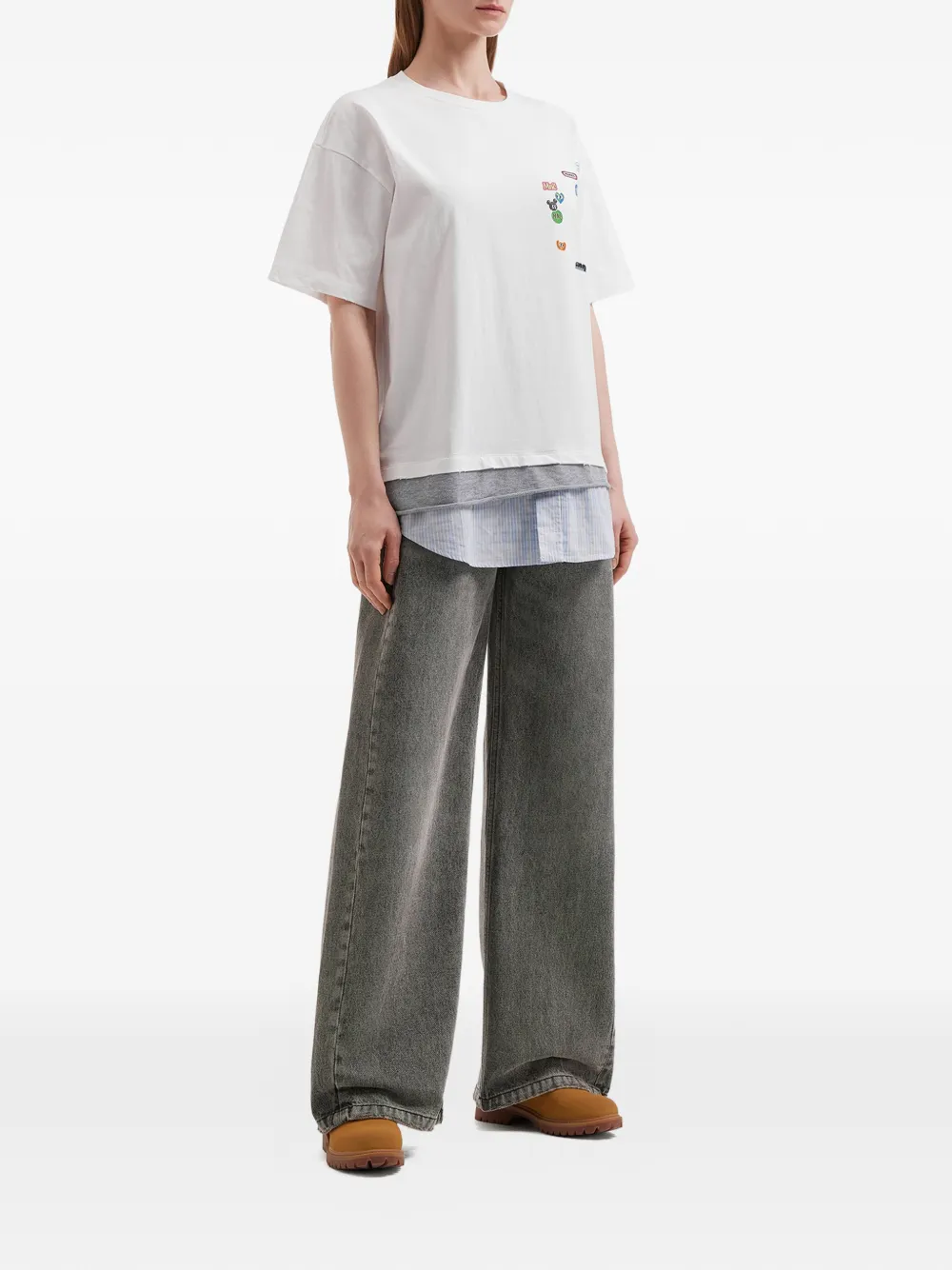 Mini Cream 레이어드 티셔츠 | 티셔츠 & 저지 | Image 2