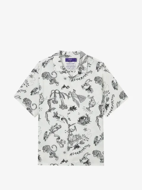 aftermaths print-detail shirt