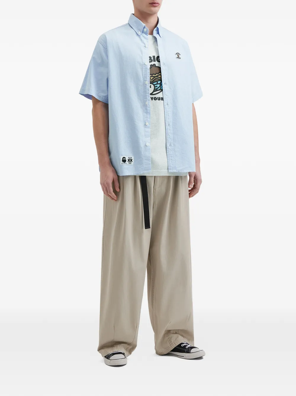 FINGERCROXX 短袖徽章衬衫 | Image 2