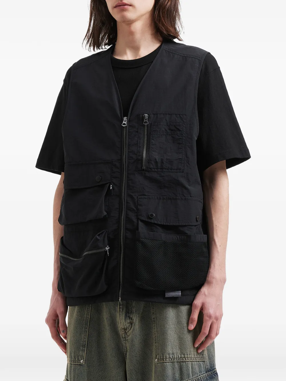  Aftermaths Zip-pocket Vest - Black 