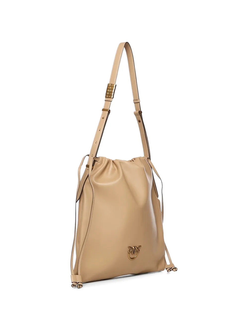  Pinko Medium Drawstring Shoulder Bag - Neutrals 
