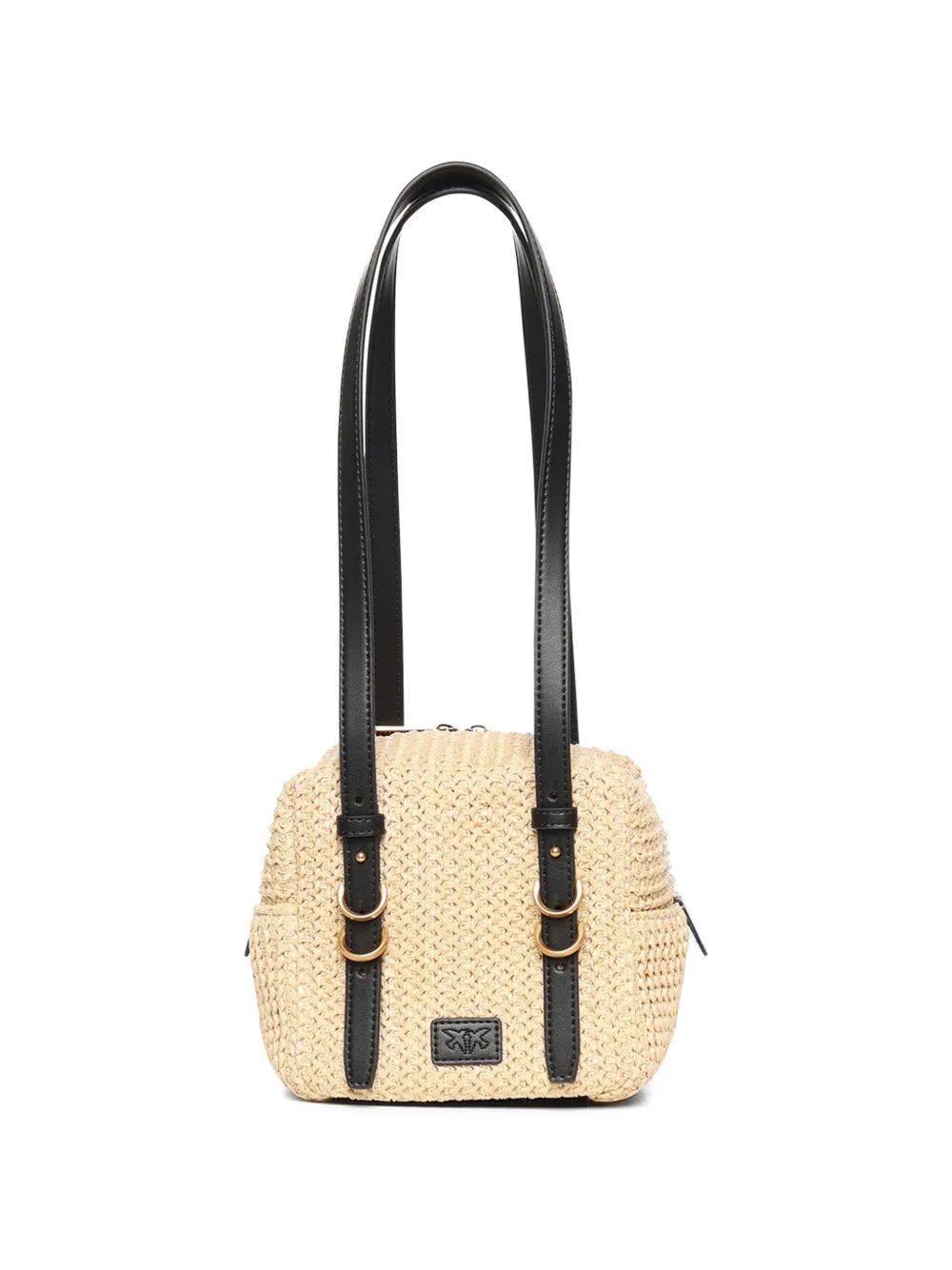 PINKO small logo-plaque shoulder bag - Beige