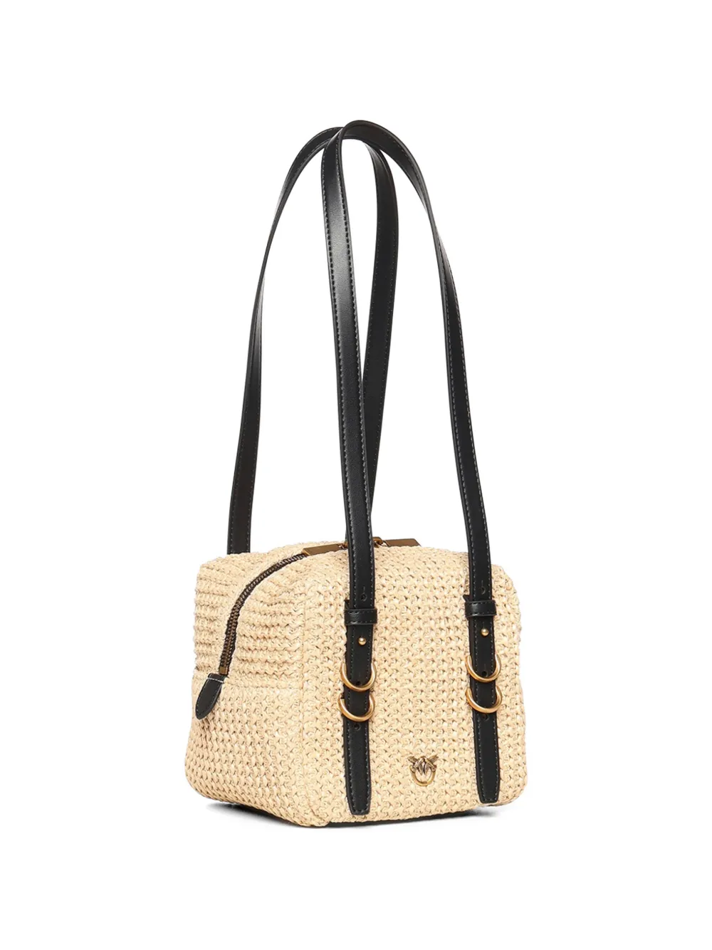 PINKO Schoudertas met logoplakkaat Beige