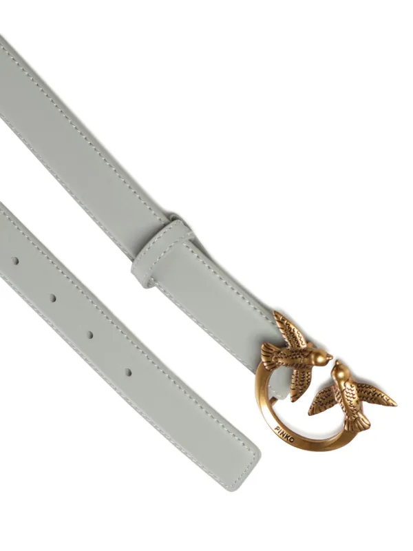 PINKO Love Birds レザーベルト 3cm | グレー | FARFETCH JP