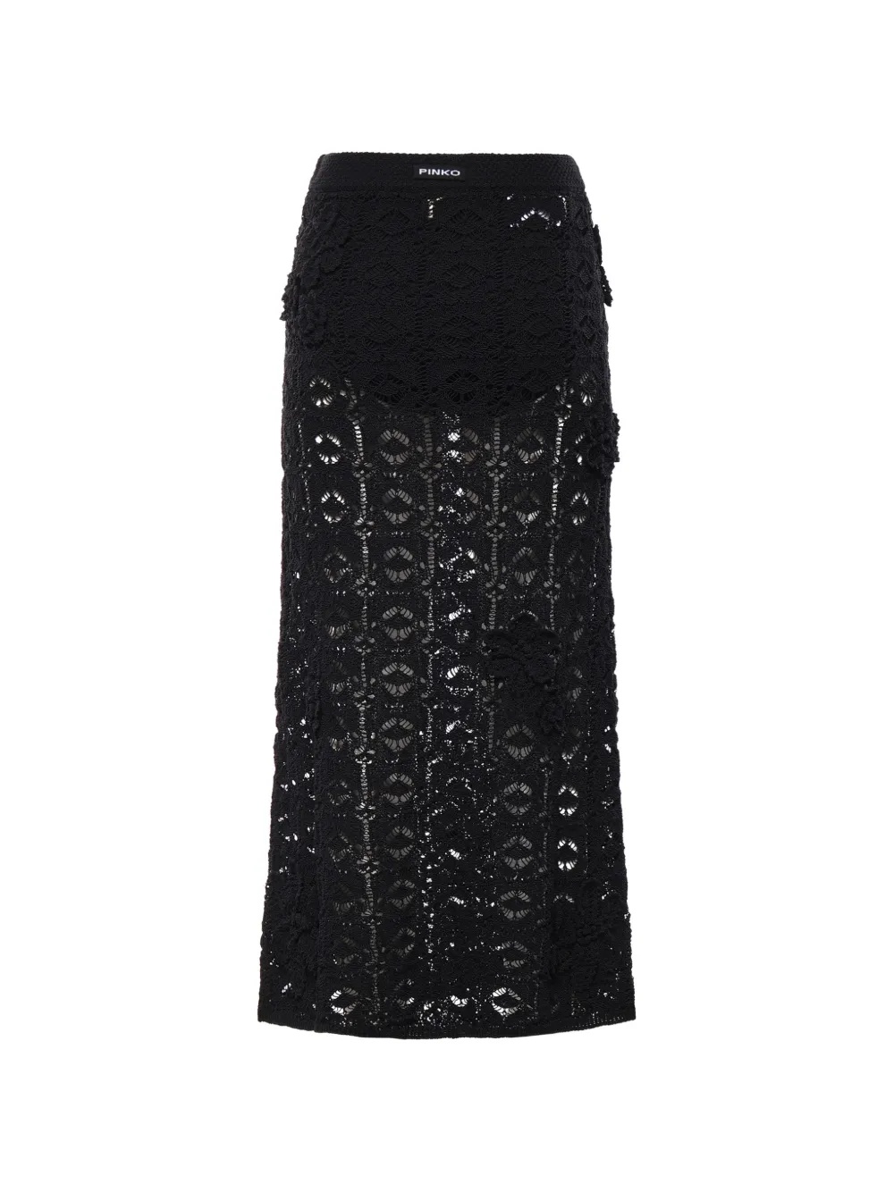PINKO Maxi-rok met gehaakt effect Zwart