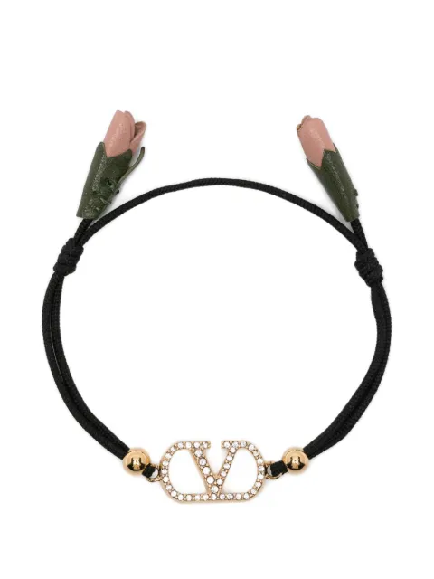 Valentino Garavani flower-detail VLogo bracelet