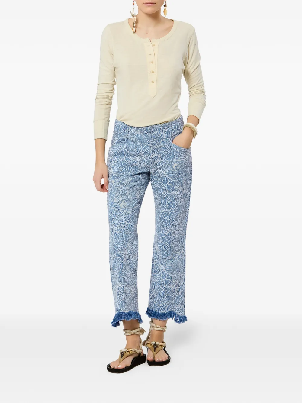  Isabel Marant Ombeline Flared Jeans - Blue 