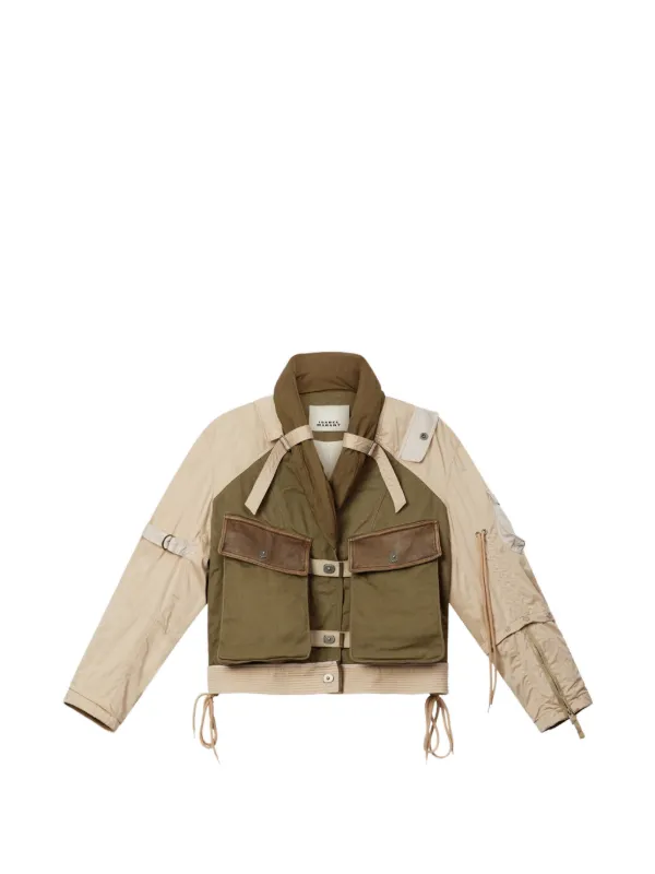 Isabel Marant Julissa Panelled Jacket in Neutrals