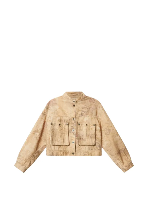 ISABEL MARANT Cyndel ジャケット | ニュートラル | FARFETCH JP