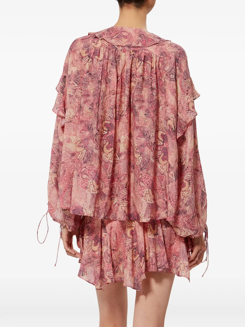 ISABEL MARANT Chalis blouse met mandala-print Roze
