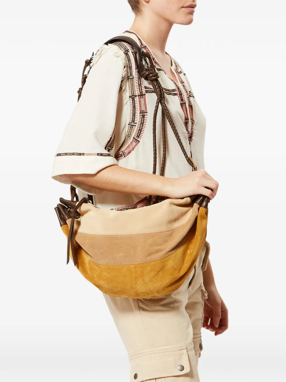 ISABEL MARANT Medium Maia schoudertas Beige