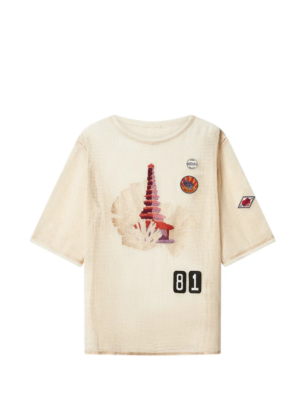 ISABEL MARANT T-shirt Nisrine girocollo - Toni neutri