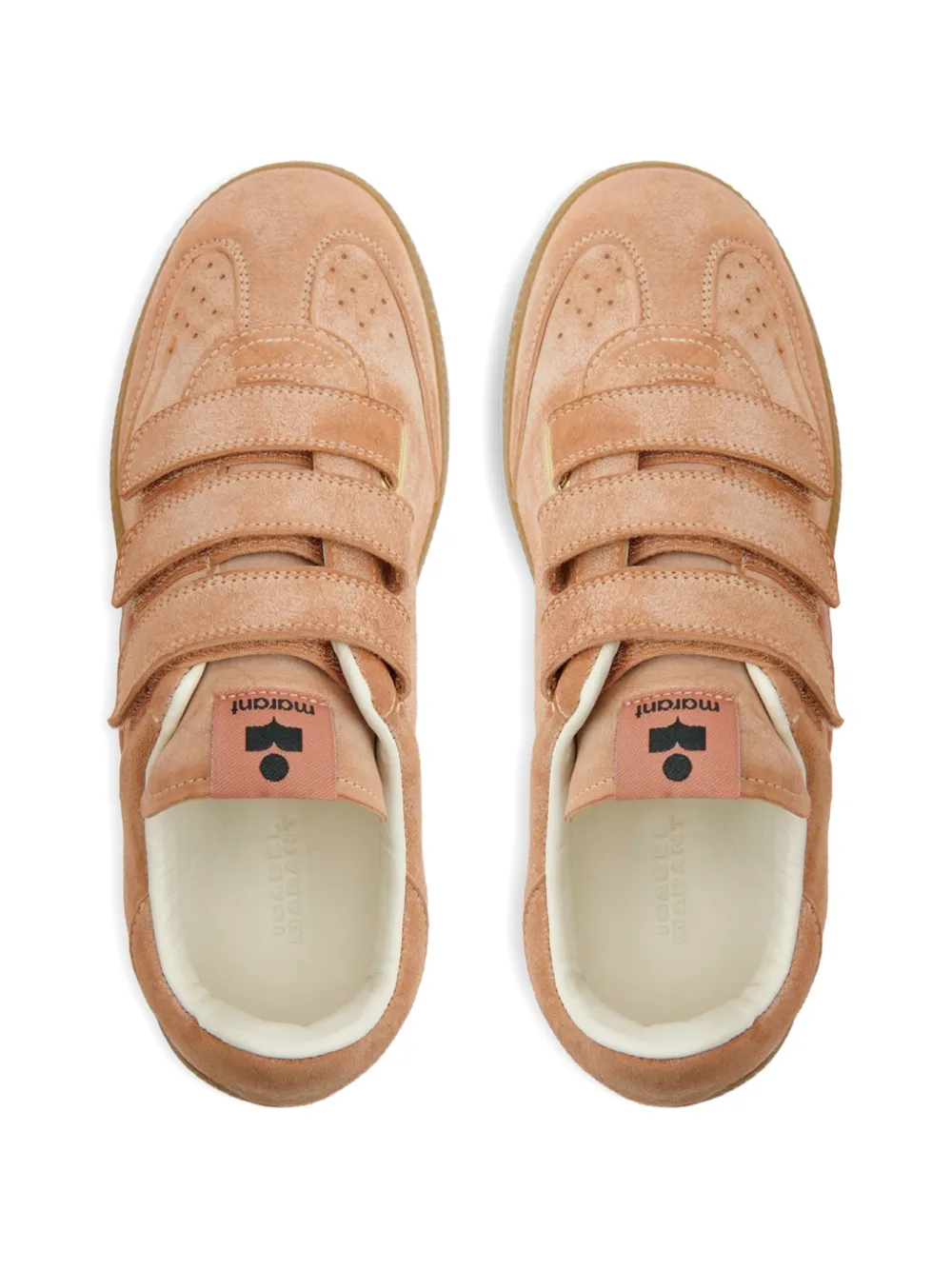 ISABEL MARANT Beth sneakers met klittenband Beige