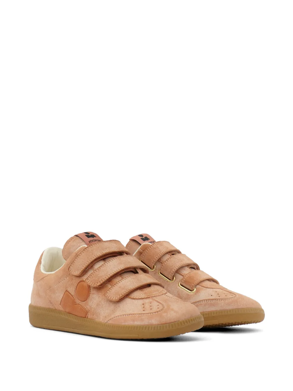 ISABEL MARANT Beth sneakers met klittenband Beige