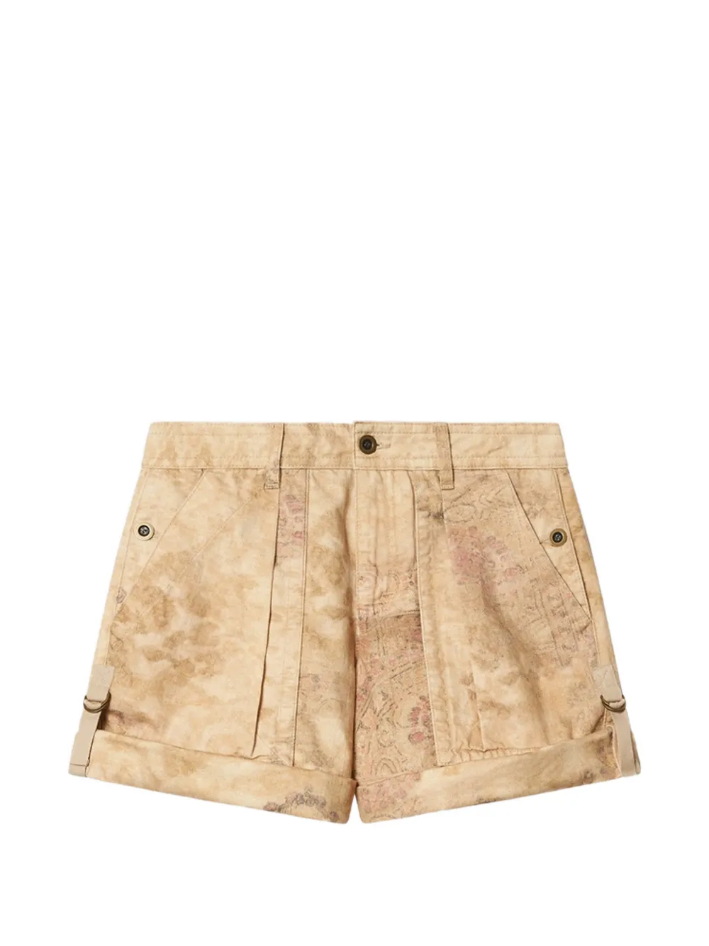 ISABEL MARANT Shorts Calissy con stampa astratta - Toni neutri