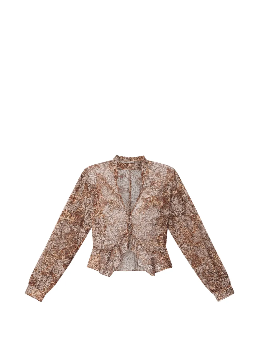 Isabel Marant Celeny Floral-pattern Blouse In Neutral
