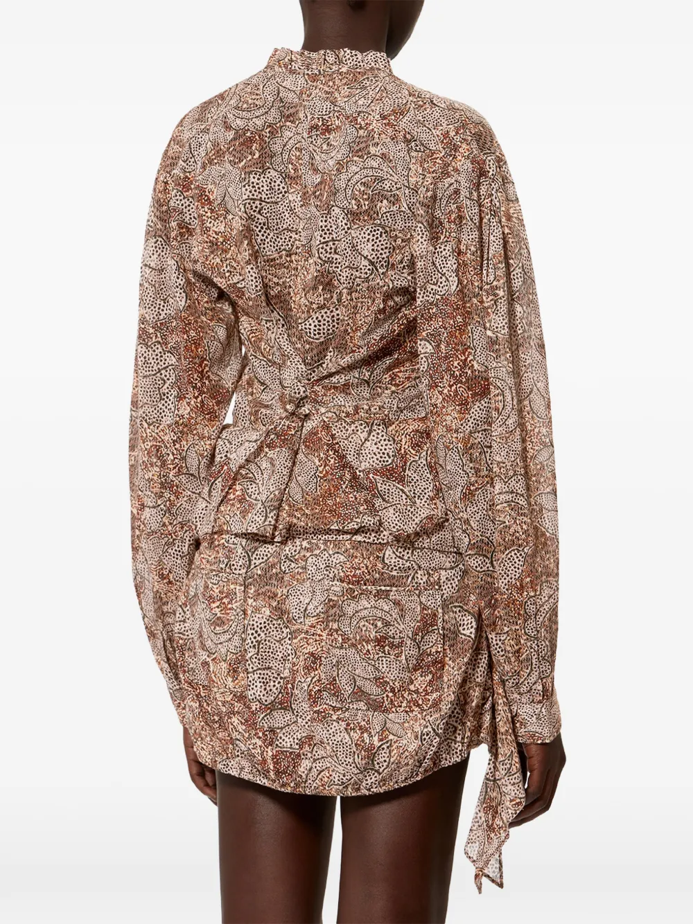 ISABEL MARANT Celeny blouse met bloemenprint Beige