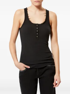 Jil Sander Embossed Logo Knitted Top | Black | FARFETCH