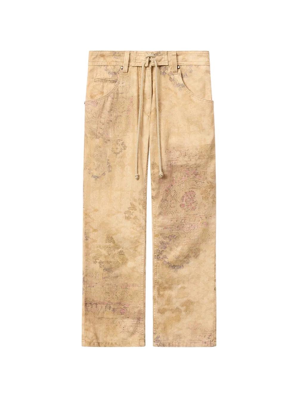 ISABEL MARANT Camila Hose mit abstraktem Muster - Nude