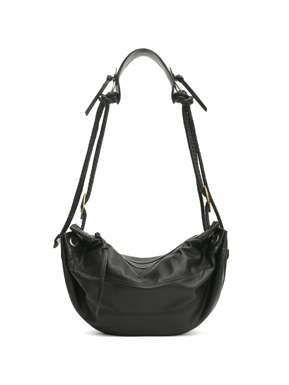 ISABEL MARANT Borsa a spalla Maia media in pelle - Nero