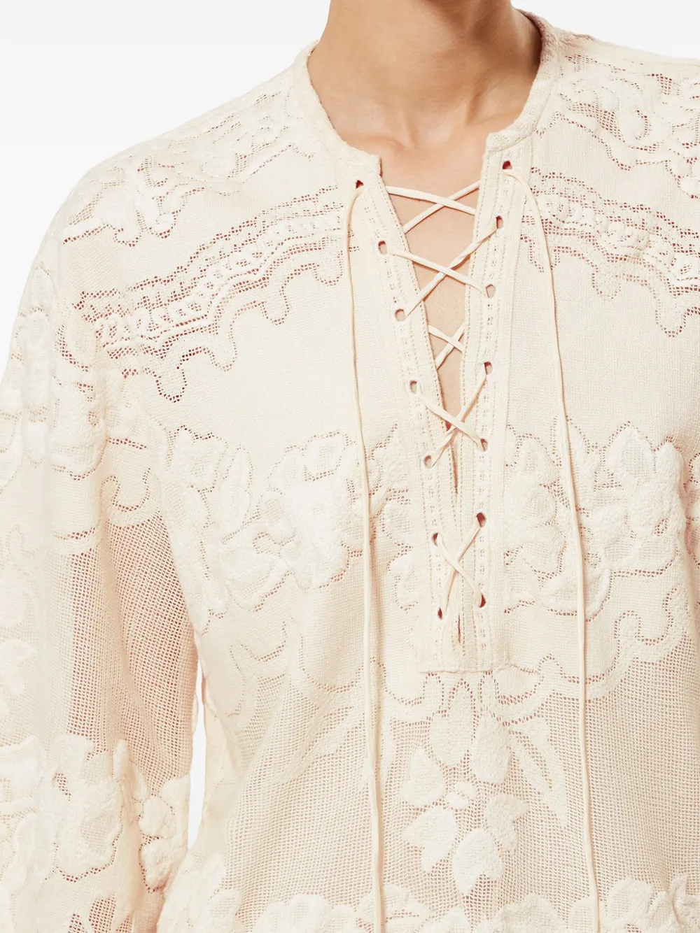 ISABEL MARANT Solara jurk met bloemenprint Beige