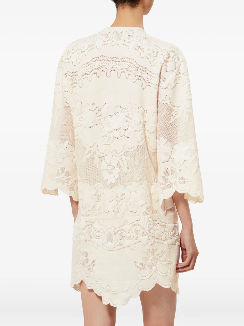 ISABEL MARANT Solara jurk met bloemenprint Beige