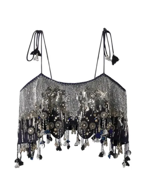 ISABEL MARANT Liwane sequin-embellishment silk top