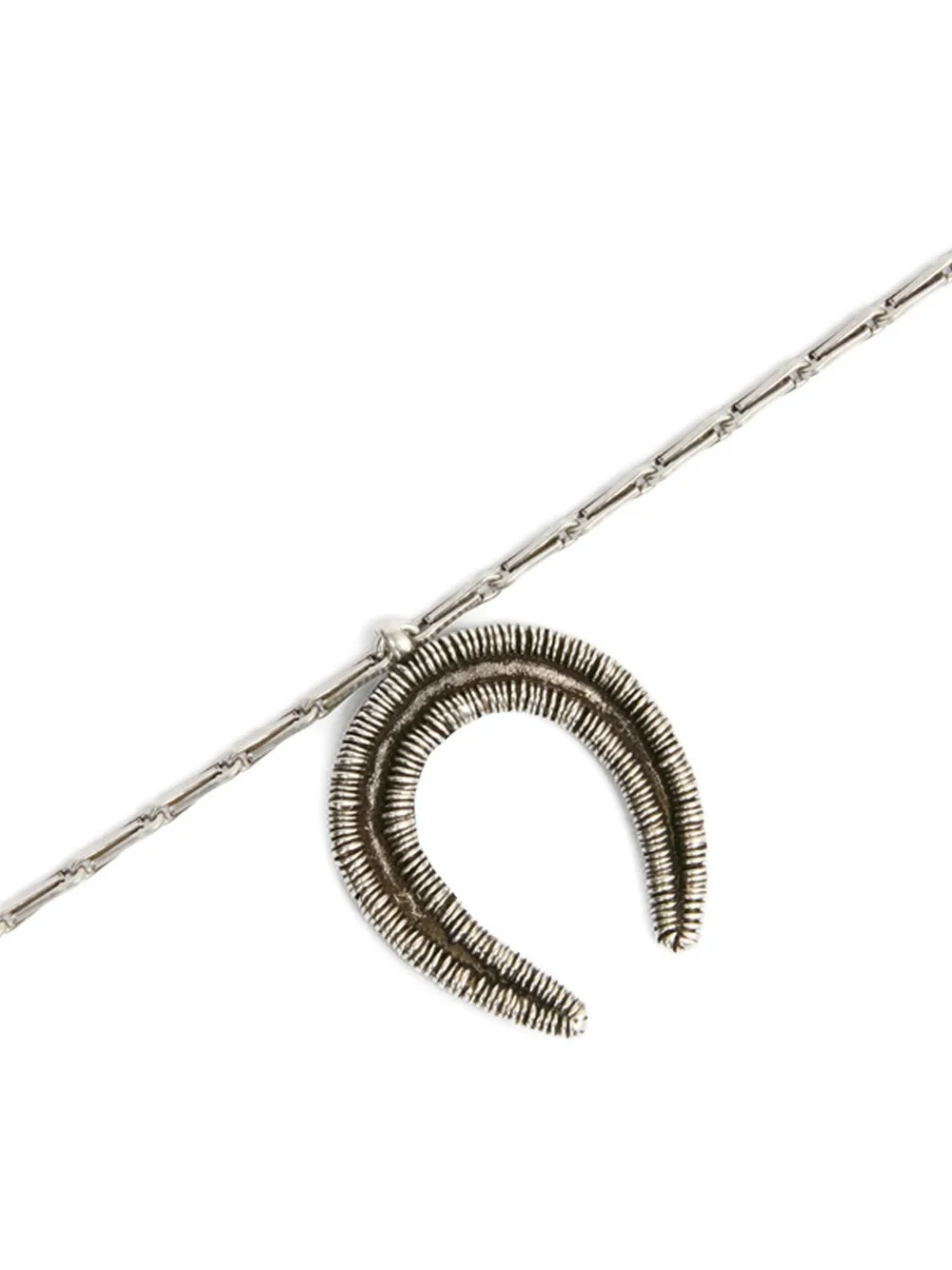 Byrne Engraved Horseshoe-Pendant Necklace