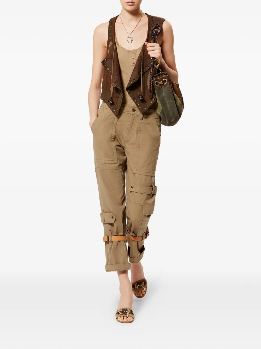 Kelby Asymmetrical Patchwork Vest