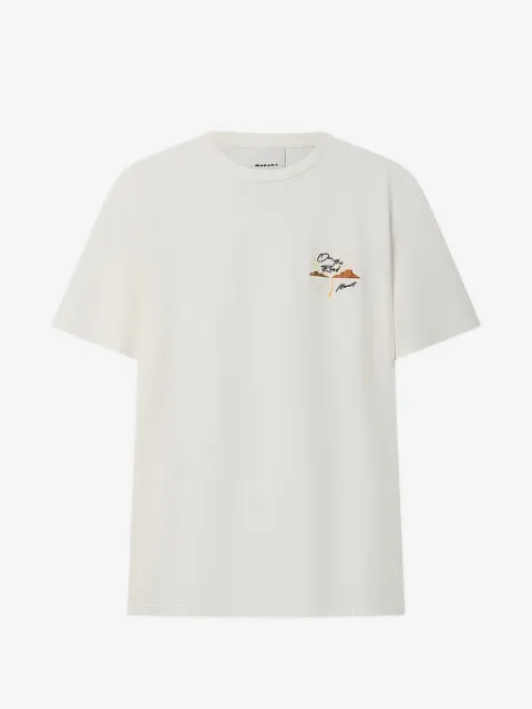 MARANT Honore embroidery round-neck T-shirt