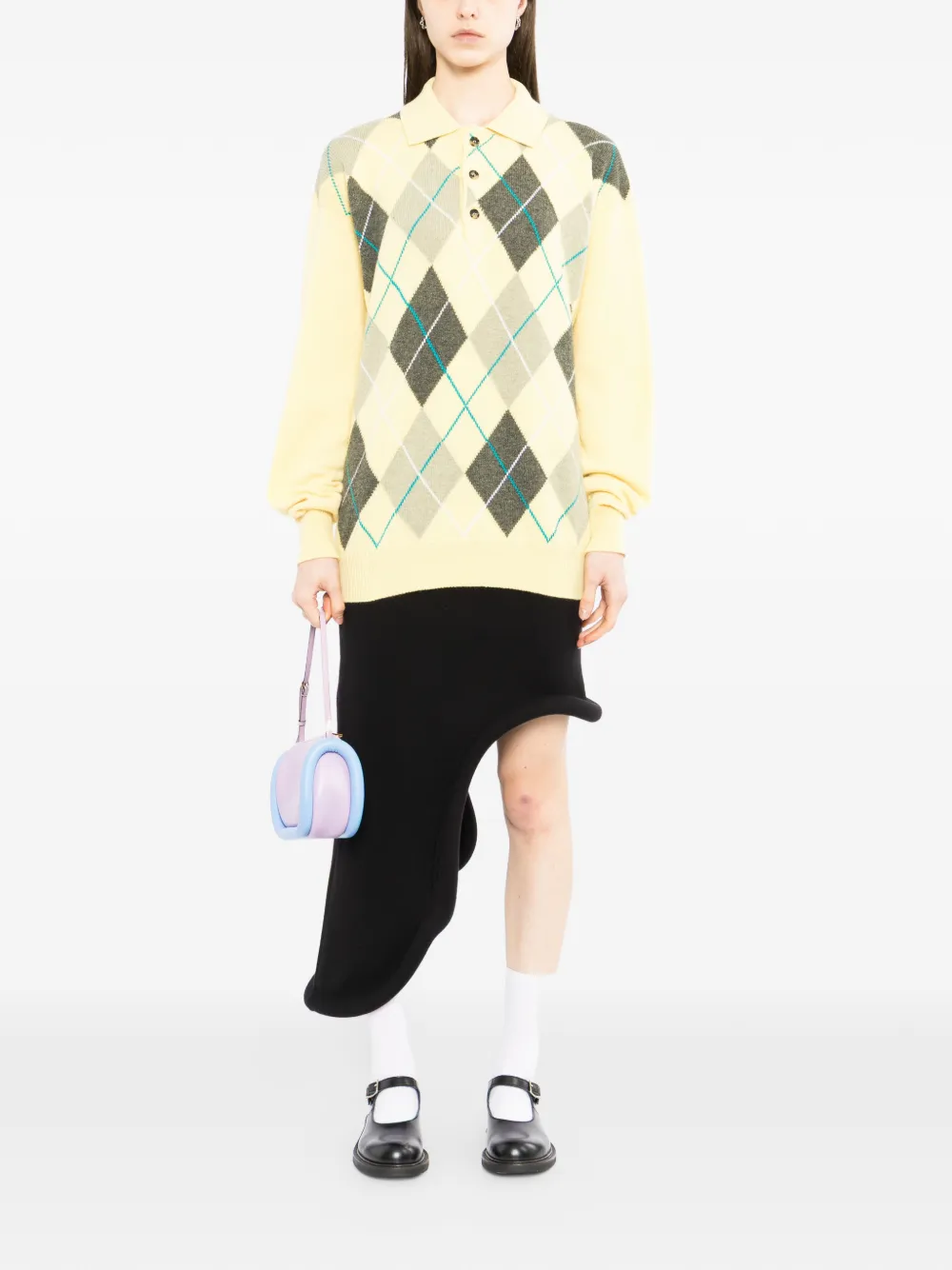  Jw Anderson Pull à Losanges - Jaune 