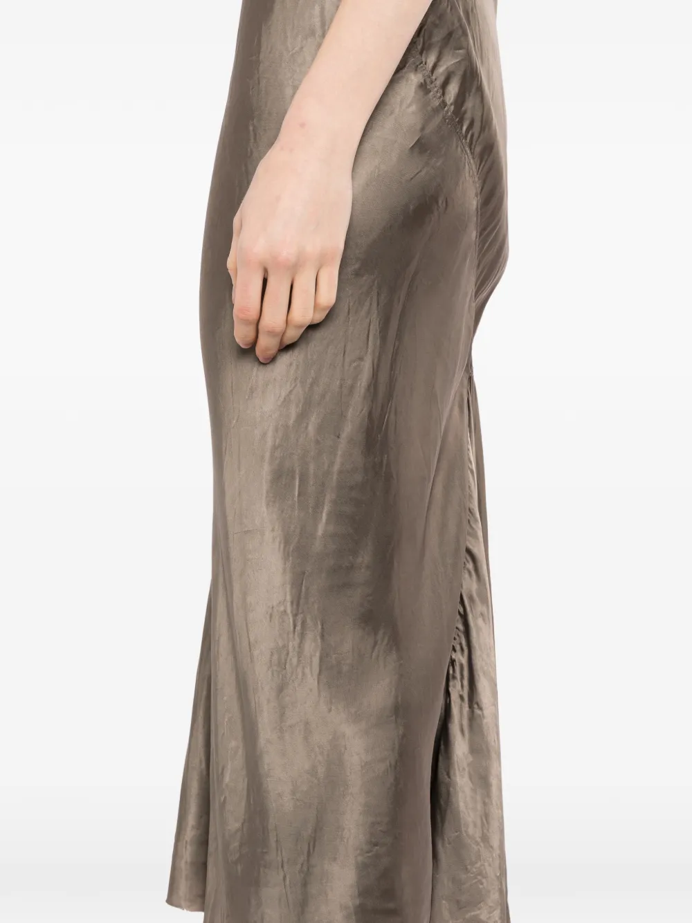 Rick Owens Jurk met doorzichtige vlakken Beige