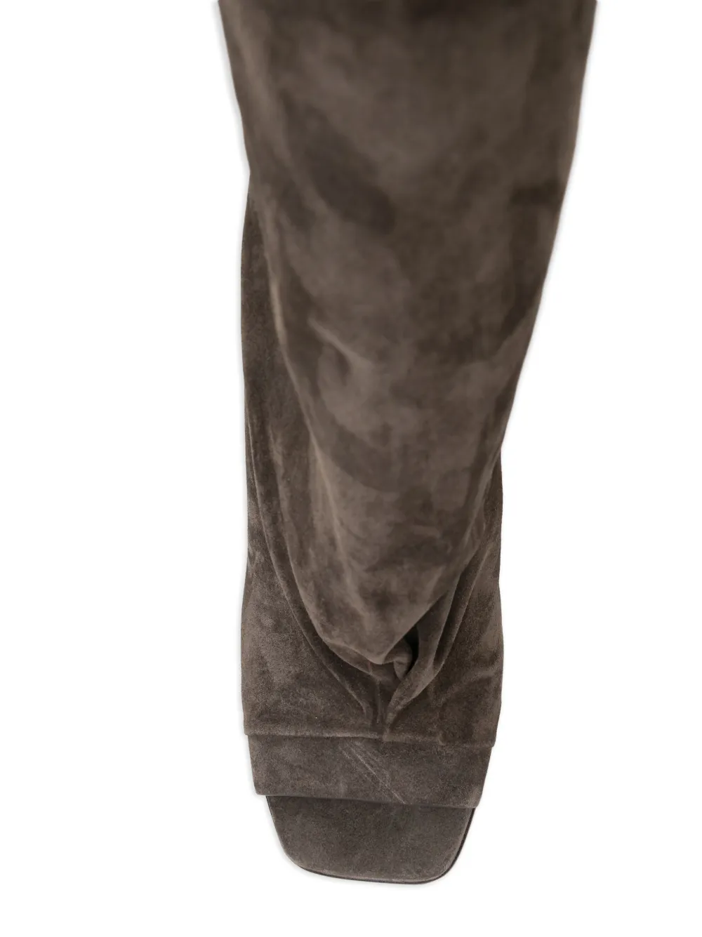 Rick Owens Open Toe Cantilever Sandals in Brown, view 4