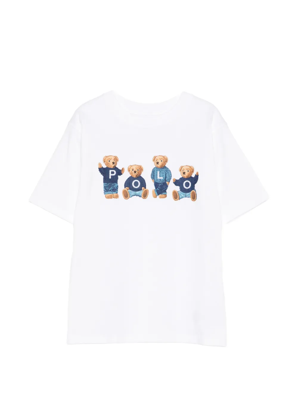POLO RALPH LAUREN KIDS graphic-print T-shirt - Bianco