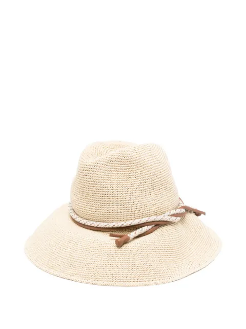 Giorgio Armani woven rope band hat