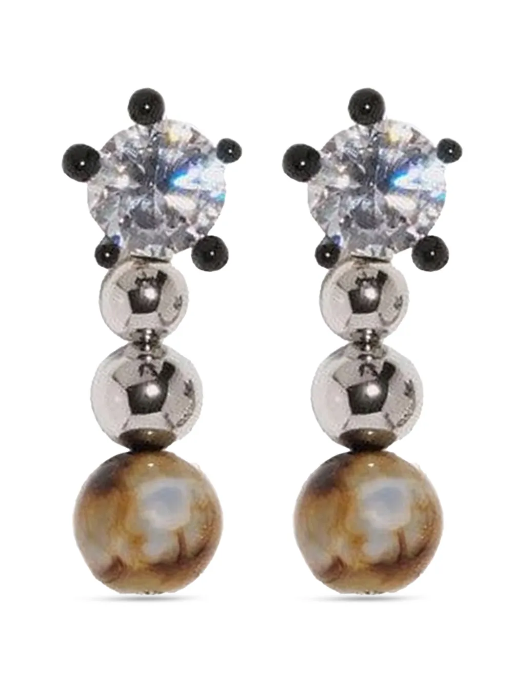 Panconesi Ascolto Chandeliers drop earrings - Argento