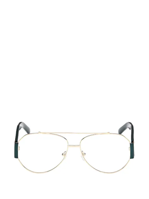 MCM double-bridge pilot-frame glasses