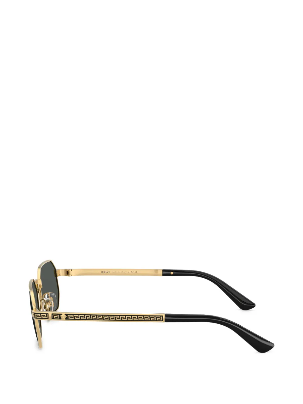  Versace Eyewear Lunettes De Soleil à Monture Géométrique - Or 