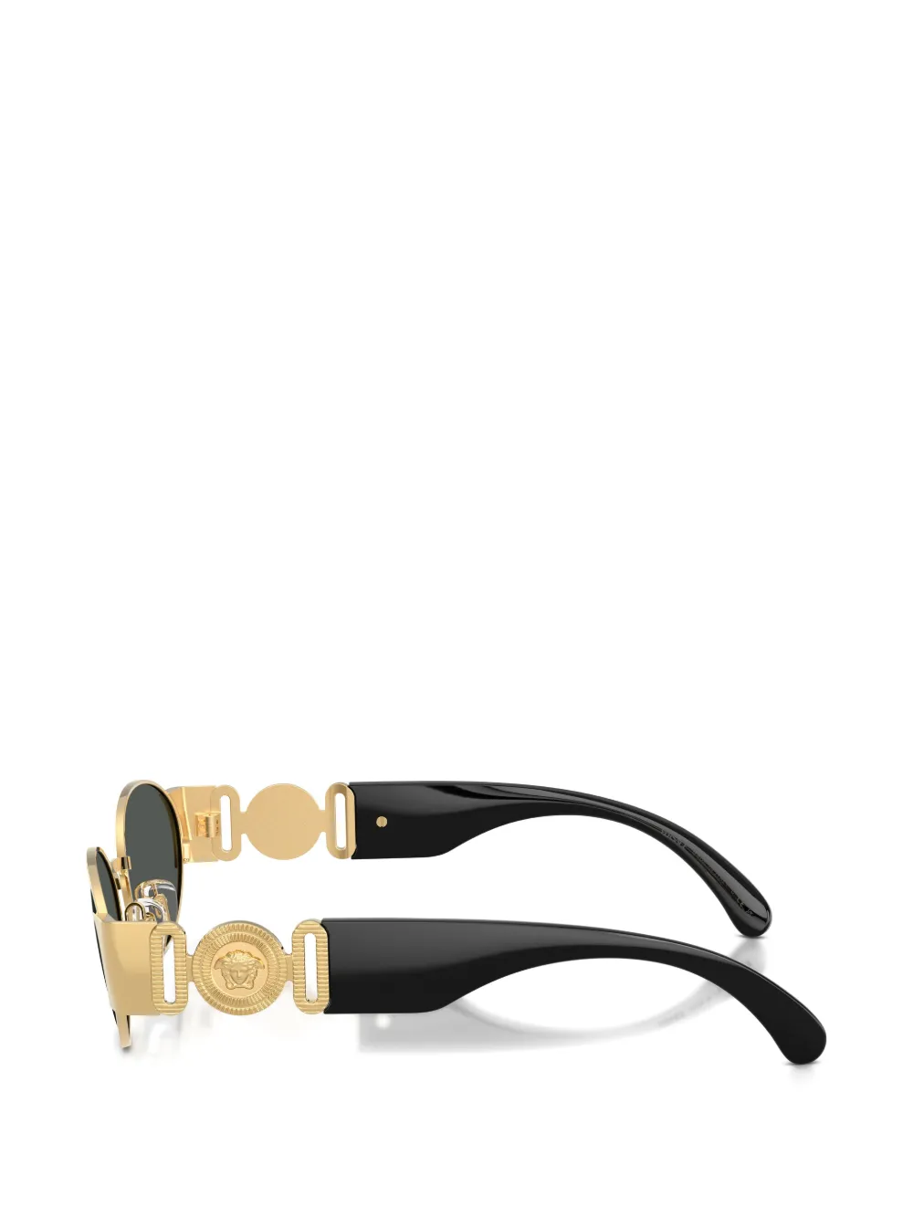 Versace Eyewear Zonnebril met ovalen montuur Goud