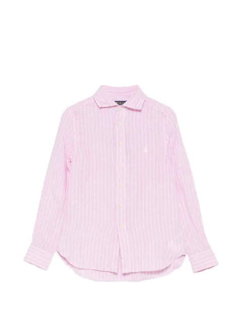 POLO RALPH LAUREN KIDS camisa con motivo de rayas y botones