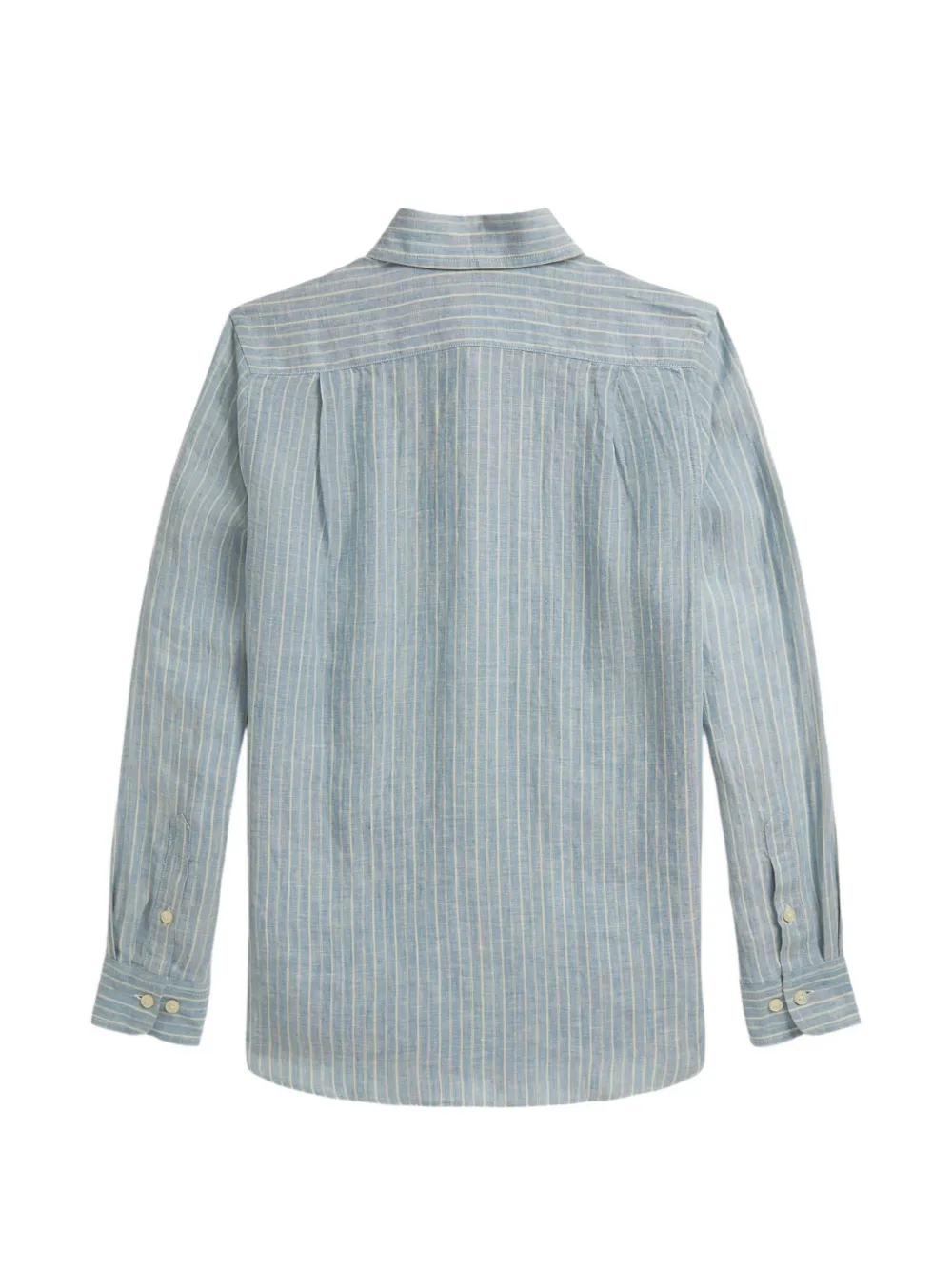 POLO RALPH LAUREN KIDS striped-pattern button-up shirt - Rosa