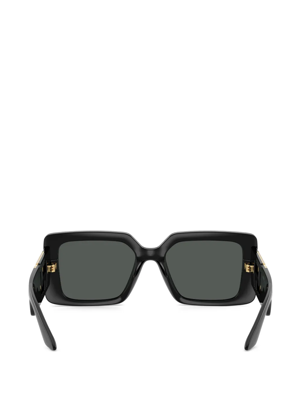 Versace Eyewear Zonnebril met vierkant montuur Zwart