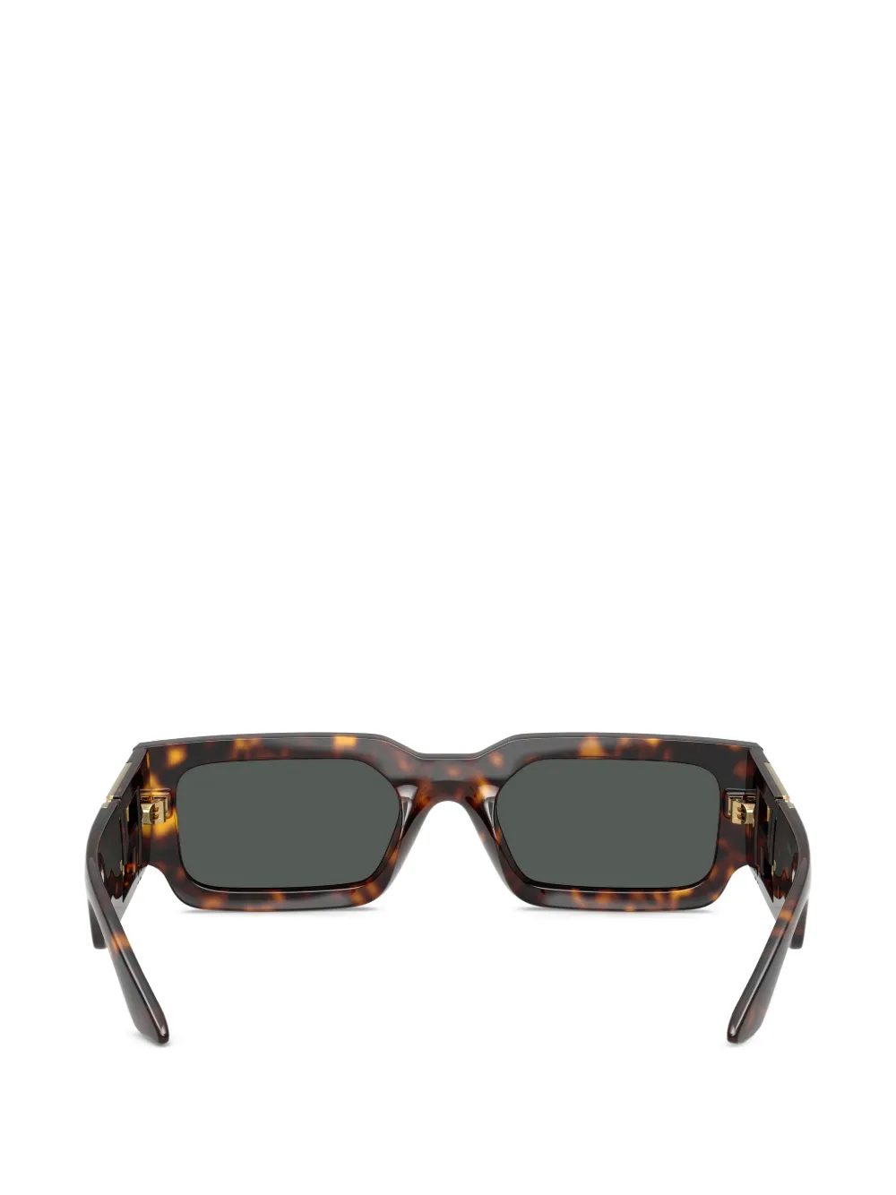 Versace Eyewear Zonnebril met logodetail Bruin