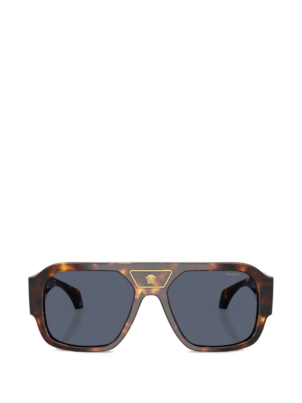 Versace Eyewear Sonnenbrille mit Logo - Braun