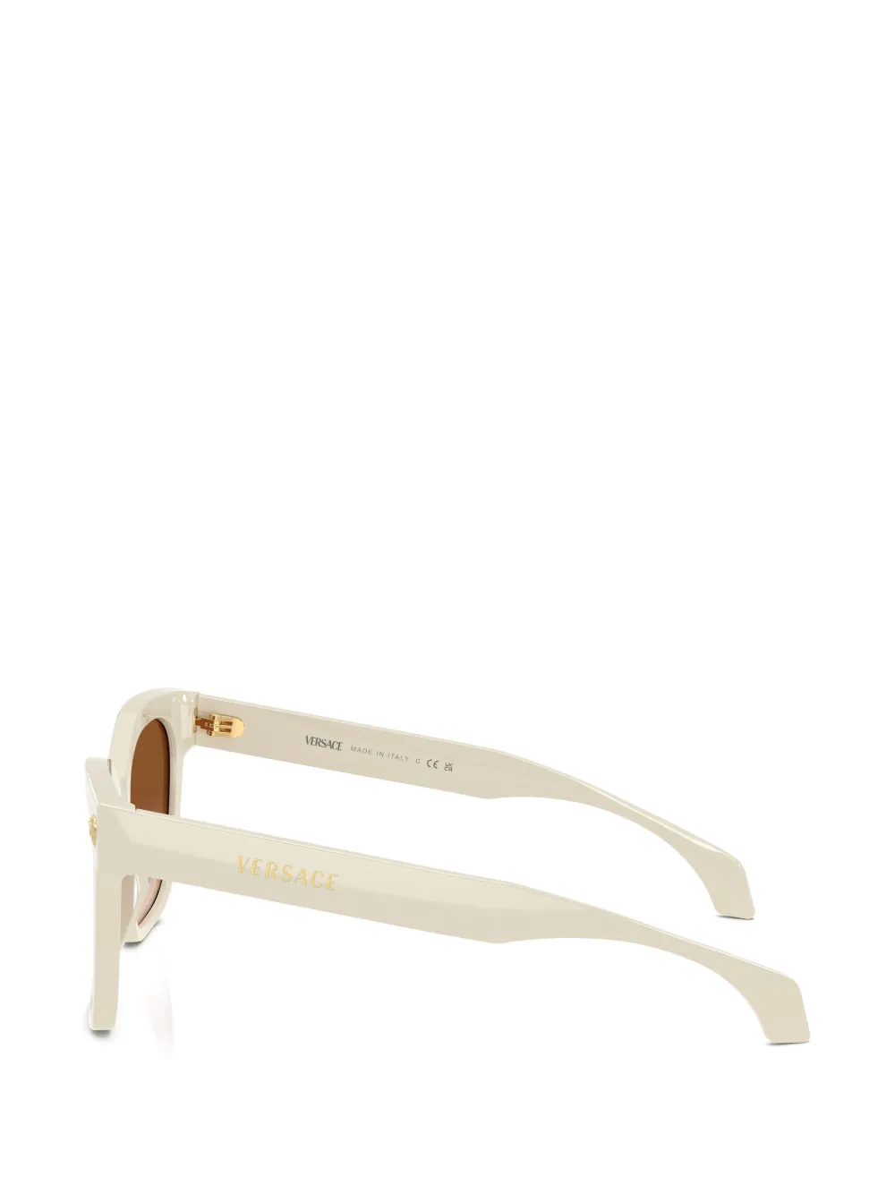 Versace Eyewear Zonnebril met Medusa logo Beige