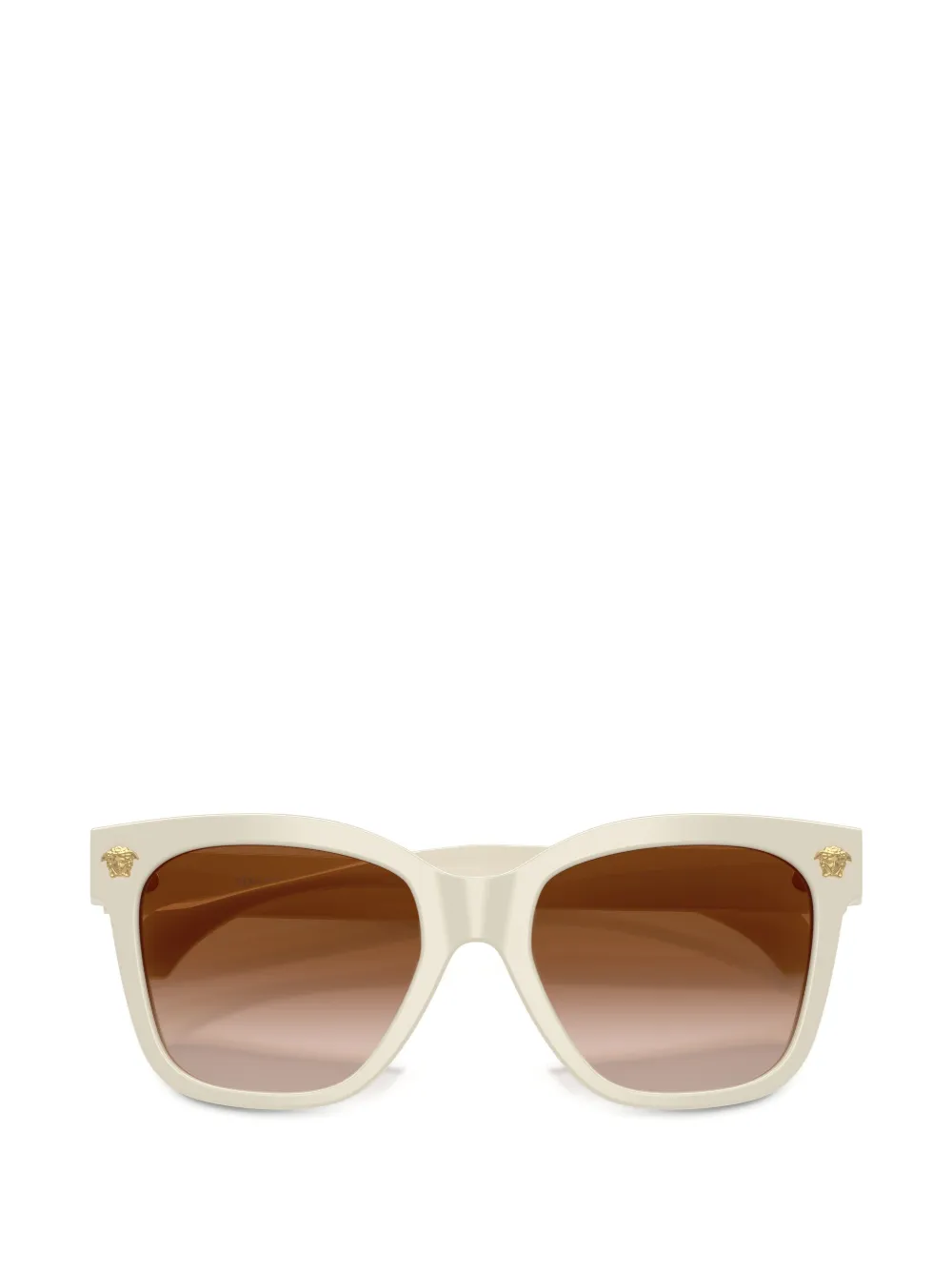 Versace Eyewear Zonnebril met Medusa logo Beige